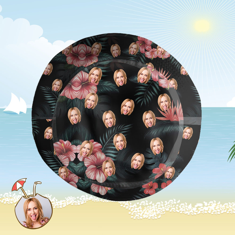 Custom Bucket Hat Personalized Face All Over Print Tropical Flower Print Hawaiian Fisherman Hat-MyHawaiianShirts