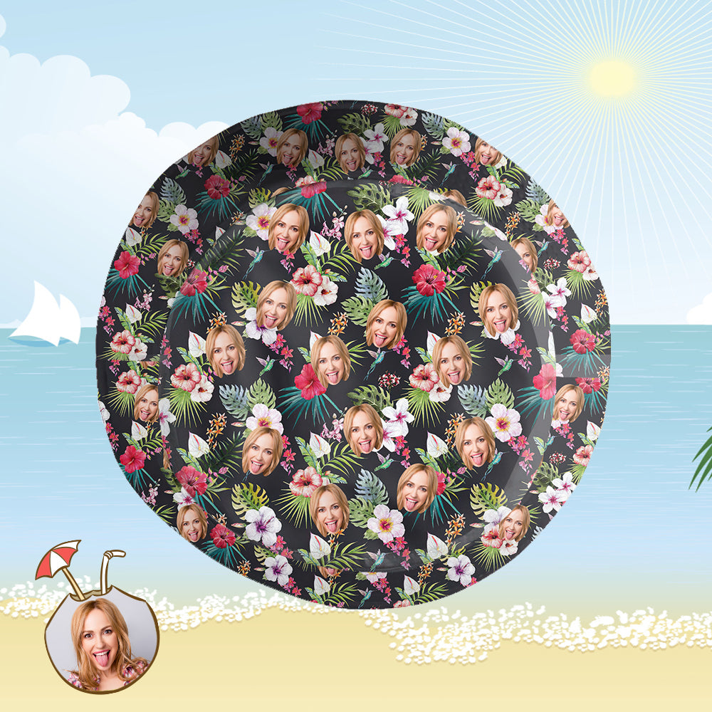 Custom Bucket Hat Personalized Face All Over Print Tropical Flower Print Hawaiian Fisherman Hat - Beautiful Flowers-MyHawaiianShirts