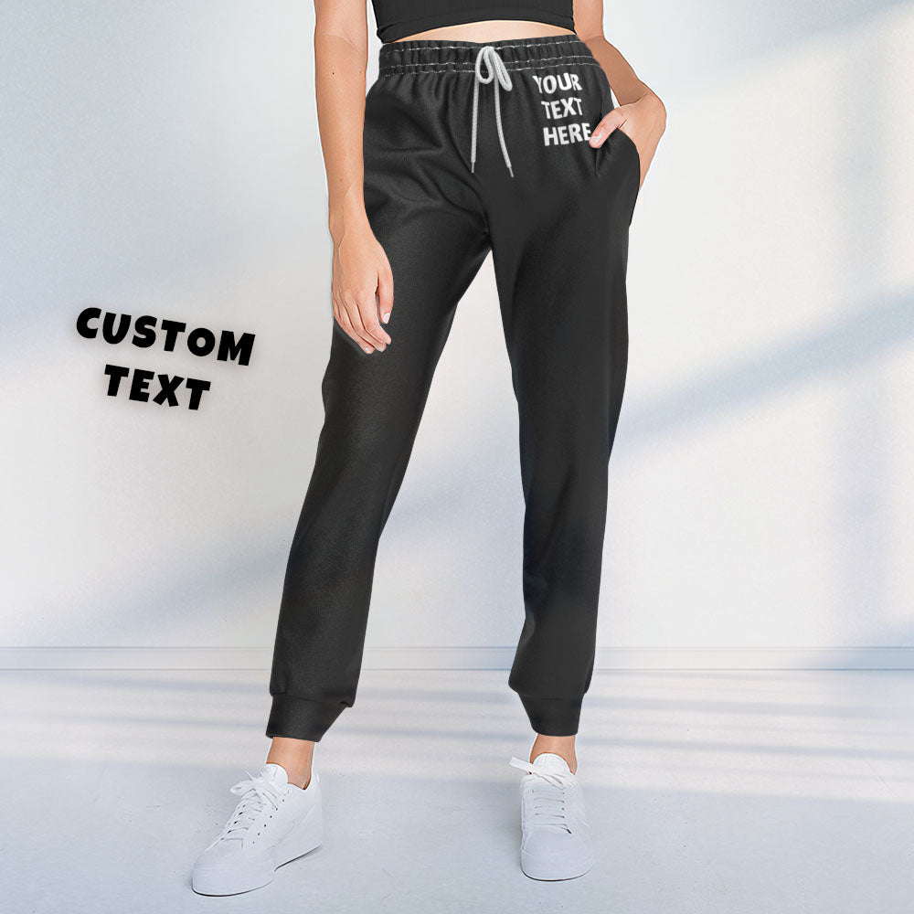 Custom Text Sweatpants Unisex Joggers Personalized Unisex Sport Gift-MyHawaiianShirts