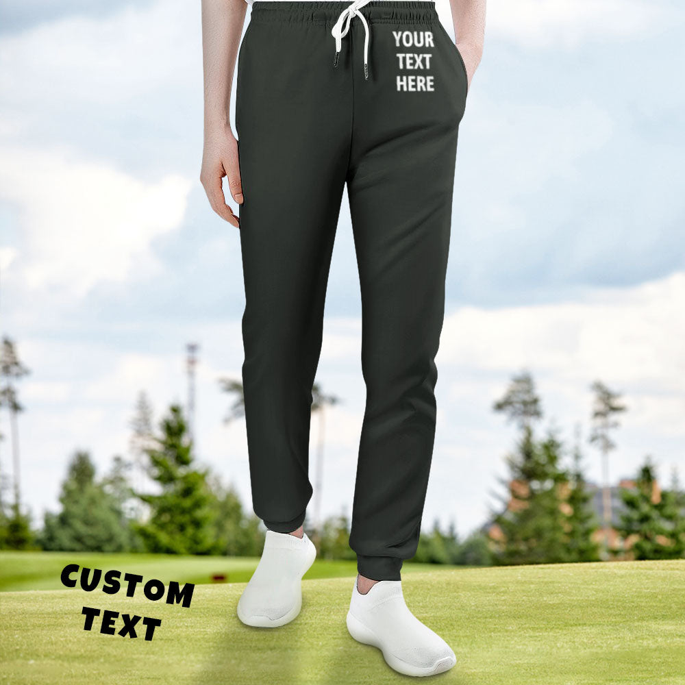 Custom Text Sweatpants Unisex Joggers Personalized Unisex Sport Gift-MyHawaiianShirts