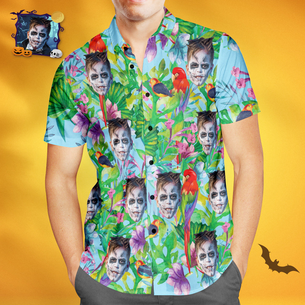Halloween Gift Custom Hawaiian Shirts Enjoy Summer Time Aloha Beach Shirt For Men