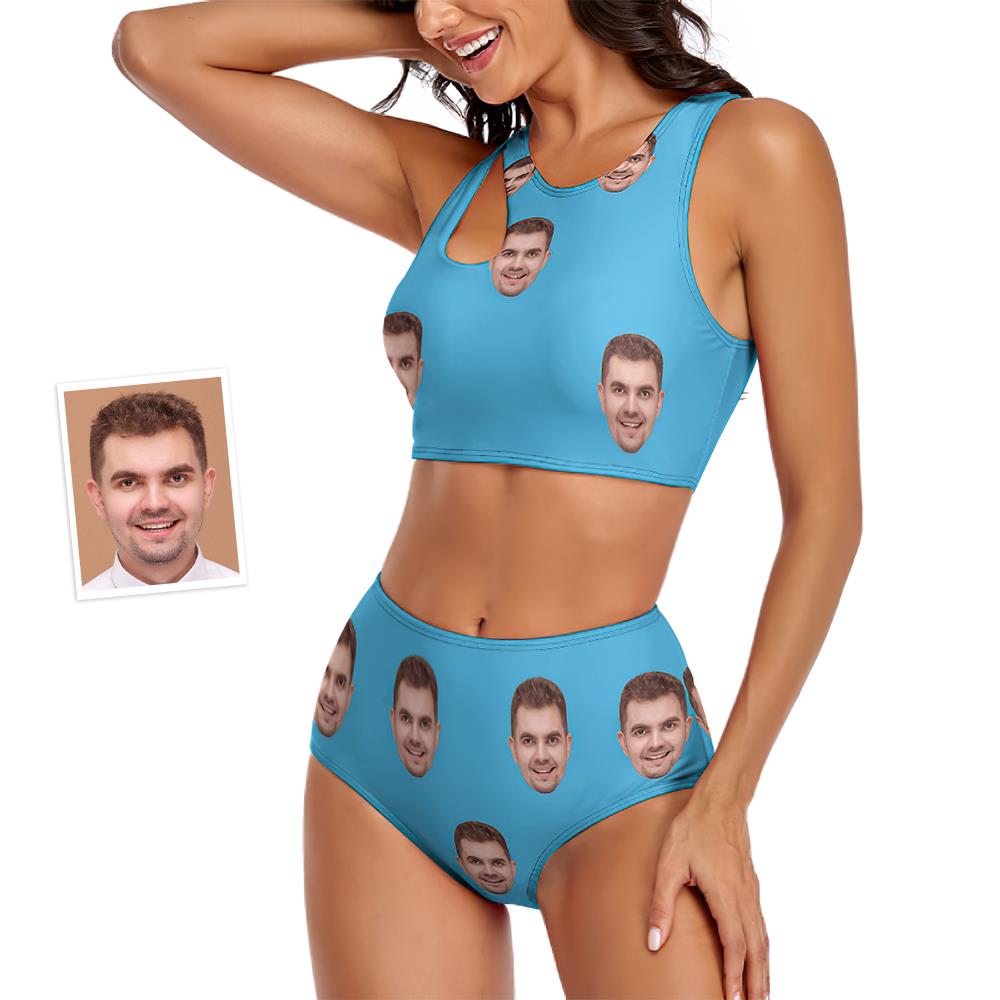 Custom Face Women's Colourful Two-piece Swimsuit Sexy Gifts for Her-MyHawaiianShirts