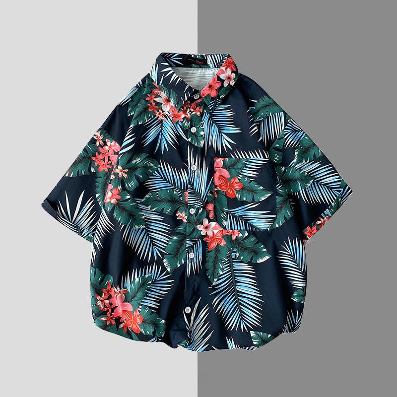Fashionable Hawaiian Shirt All-match Retro Clothing-MyHawaiianShirts