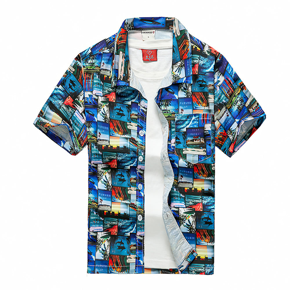 Chemises hawaïennes Joytime Design Aloha Chemises de plage pour hommes-MyHawaiianShirtsFR