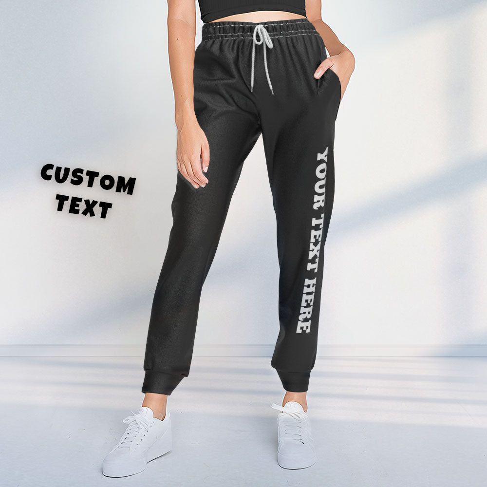 Pantalon De Survêtement Personnalisé Avec Texte Sur Le Côté Joggers Unisexe Cadeau Sport Unisexe Personnalisé-MyHawaiianShirtsFR