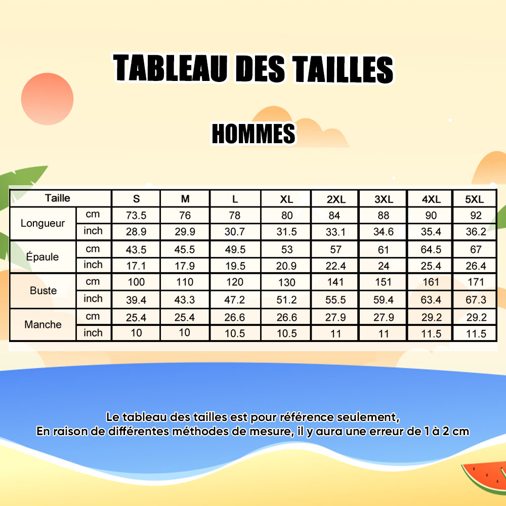 Chemise PersonnaliséeChemises hawaïennes personnalisées Chemise de plage Aloha avec logo mer et cocotier pour hommes