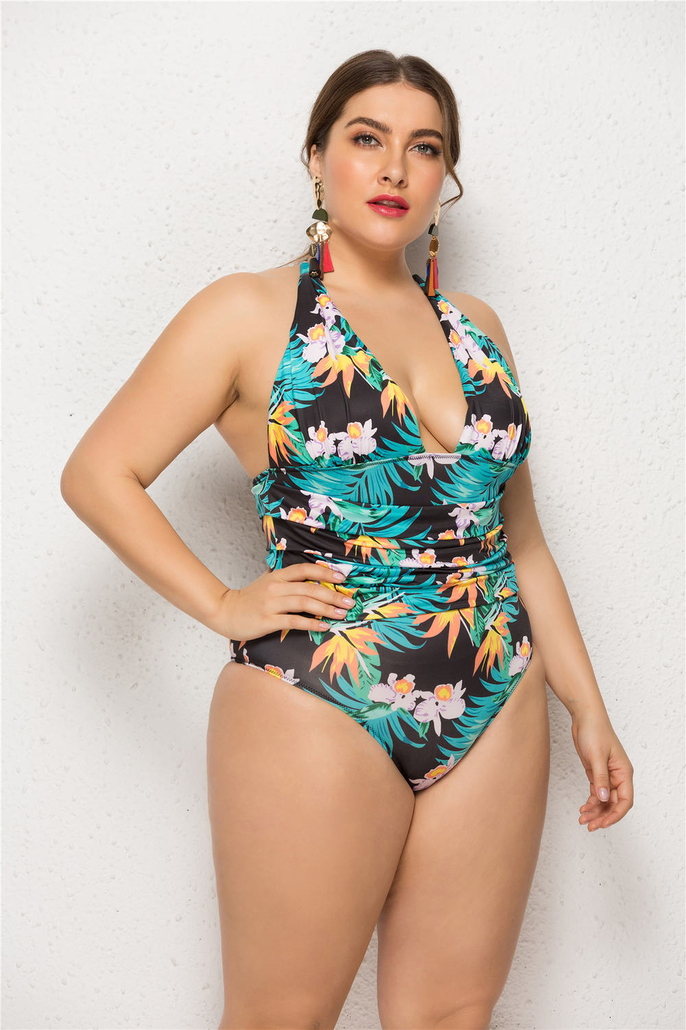Maillot de bain imprimé hawaïen Sexy Ladies Plus Size-MyHawaiianShirtsFR