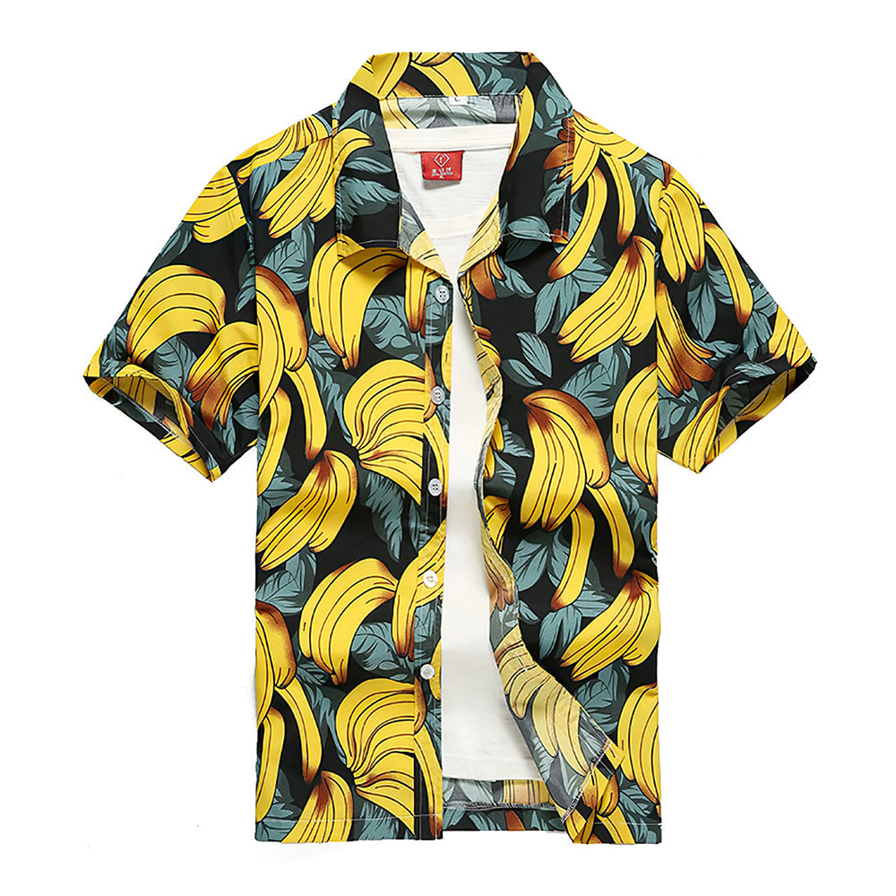 Hawaii Hemden Lustige Banane Design Aloha Strand Hemden für Männer-MyHawaiianShirtsDE