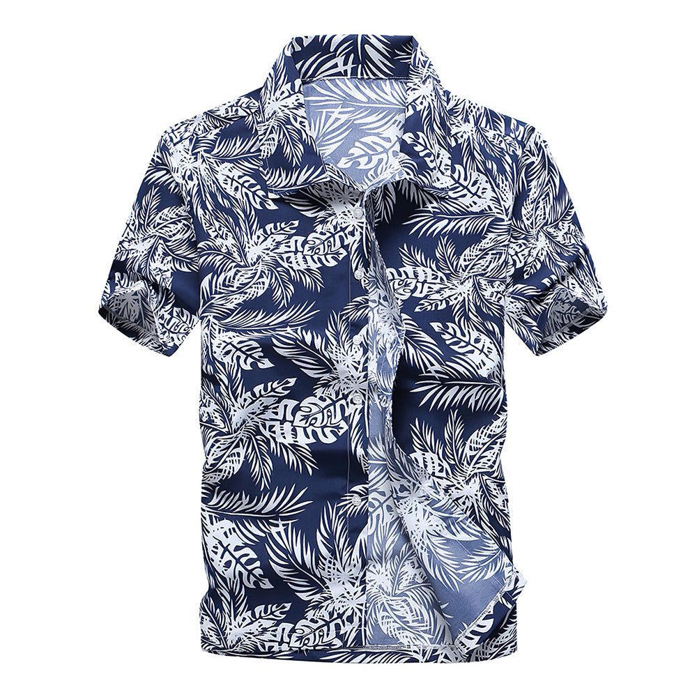 Hawaiihemd Muti-Blätter Design Aloha Strand Hemden für Männer-MyHawaiianShirtsDE