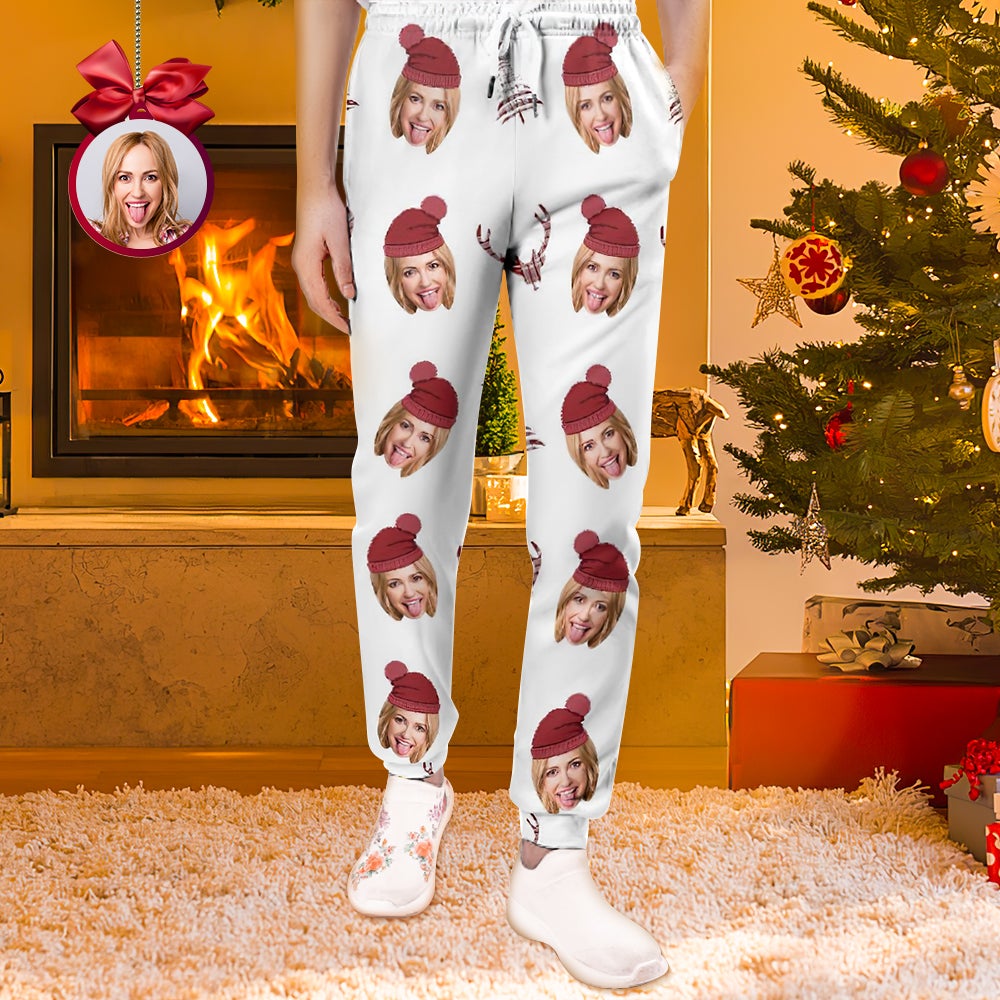Benutzerdefinierte Freundin Gesicht Jogginghose Unisex Jogger Geschenk Für Liebhaber-MyHawaiianShirtsDE