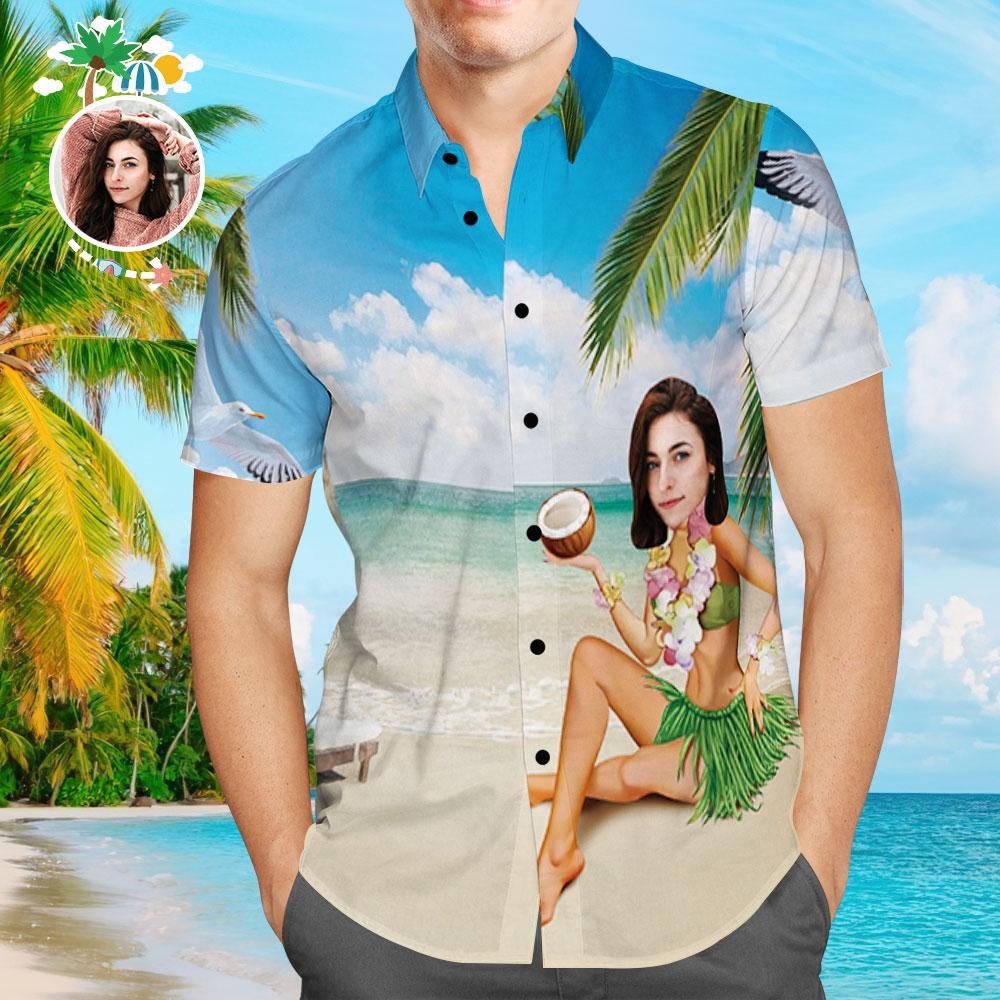 Hawaiihemd mit Gesicht Benutzerdefinierte Hawaiihemd Frauen Sexy Körper Aloha Beach Shirt für Männer-MyHawaiianShirtsDE