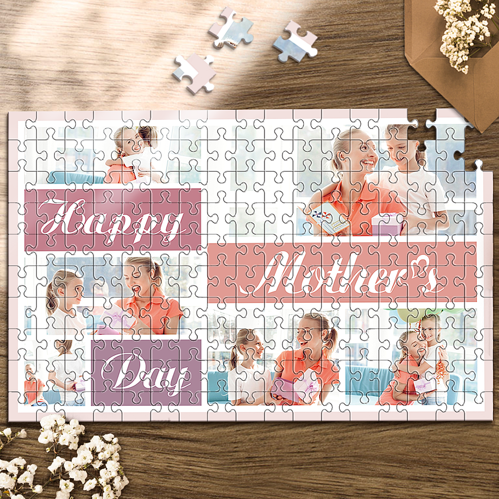 Custom Jigsaw Puzzle Happy Mother's Day Best Gifts - 35-1000 pieces