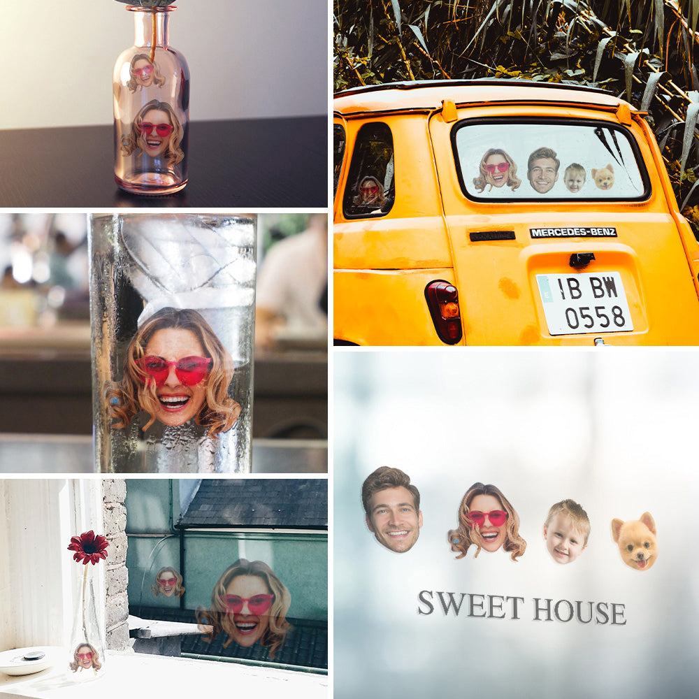 Custom Face Sticker Sheet - Sweet Girl