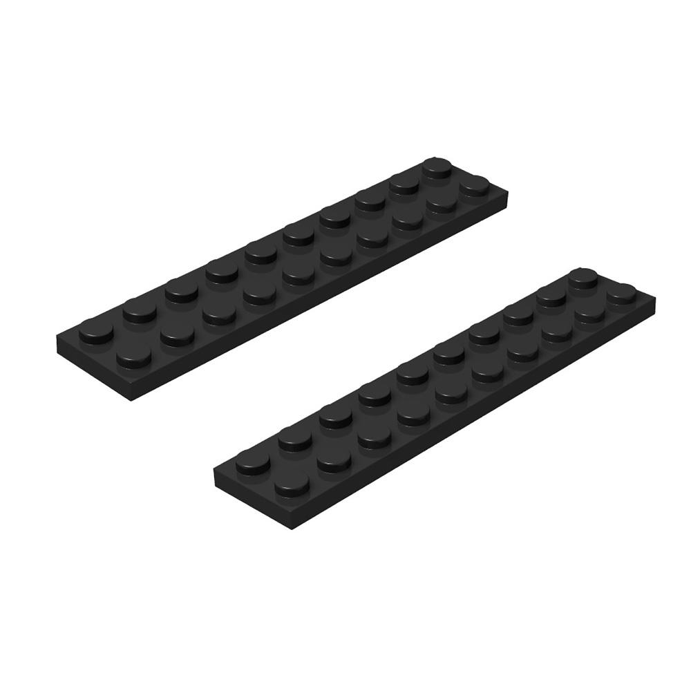 Building Base Plate Set for Building Bricks Black 3.1*0.6inch