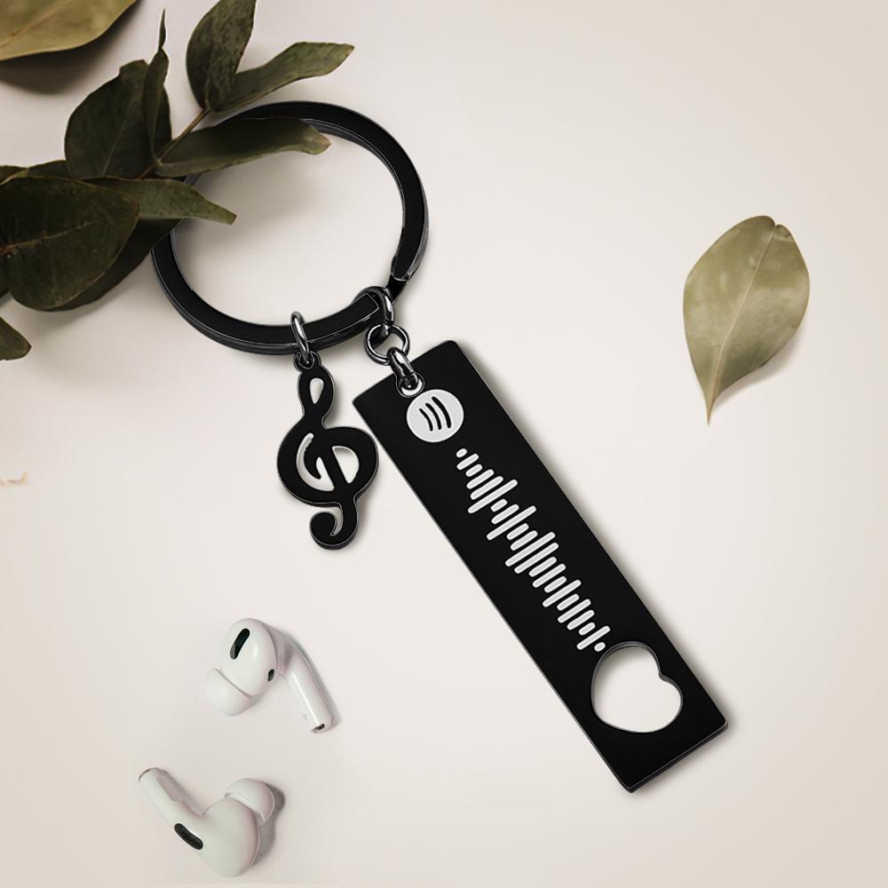 Custom Spotify Keychain - Stainless Steel