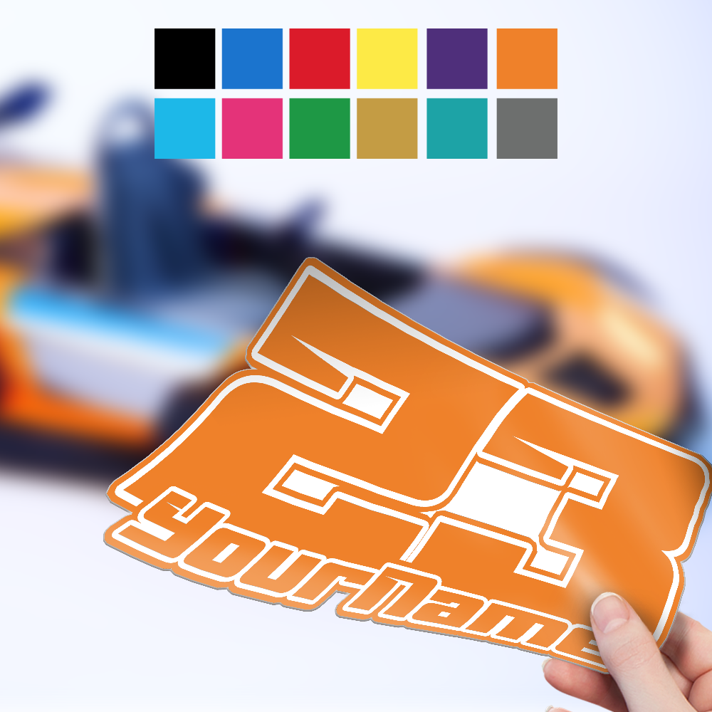 Custom Racing Numbers & Name - Vinyl Stickers Decals Dirt Bike Stickers