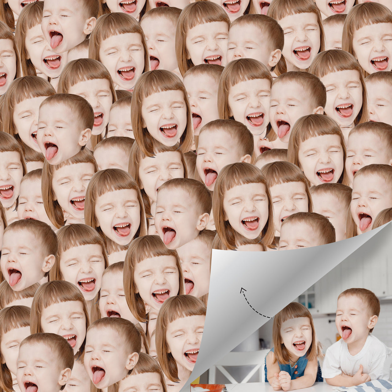 Custom Face Gift Wrap Face Mash Wrap My Face