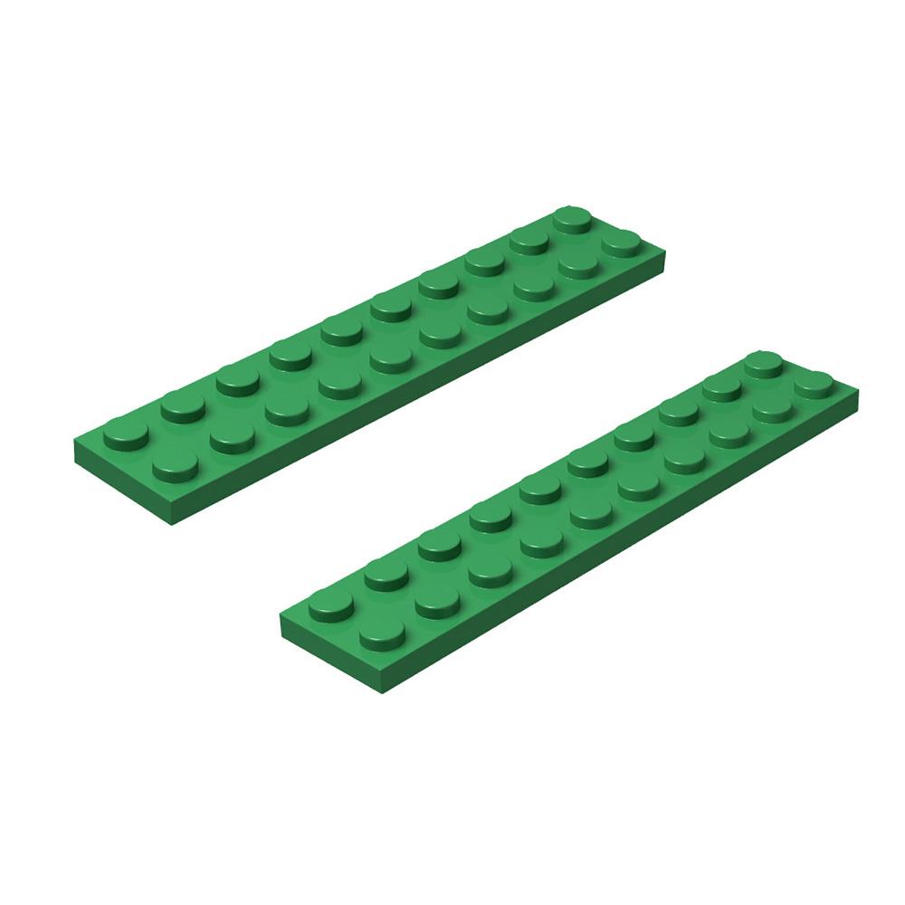 Building Base Plate Set for Building Bricks Green 3.1*0.6inch