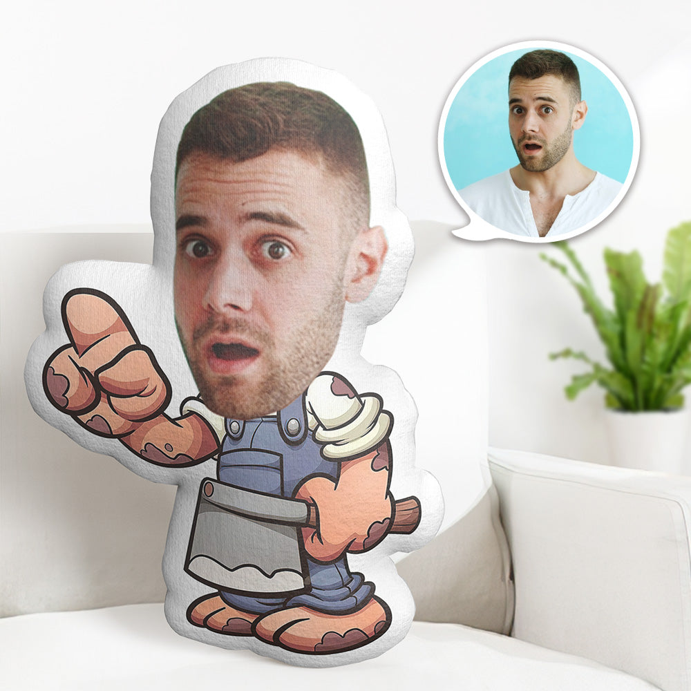 My Face Pillow Custom Halloween Pillow MiniMe Pillow Butcher Cosplay P