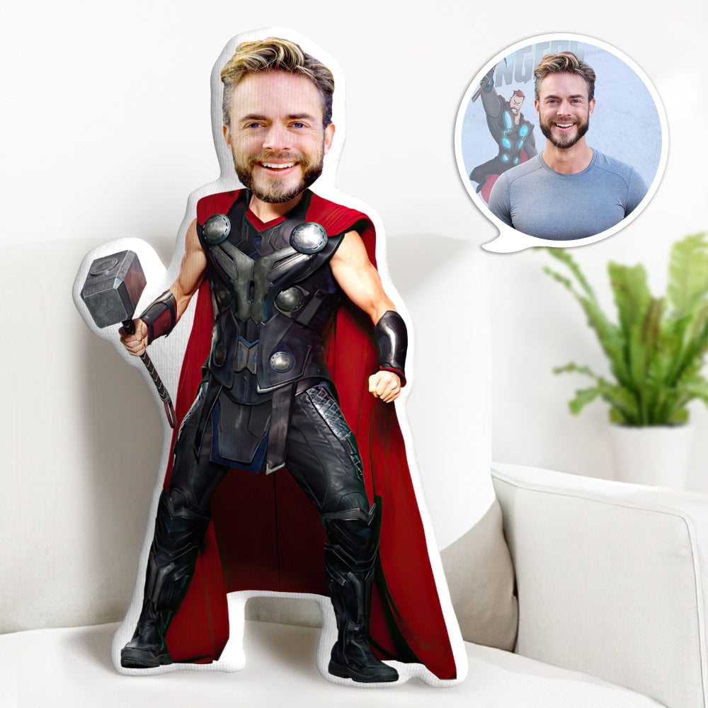 My Face Pillow Doll Personalized Thor Pillow Gifts Superhero Custom Mi