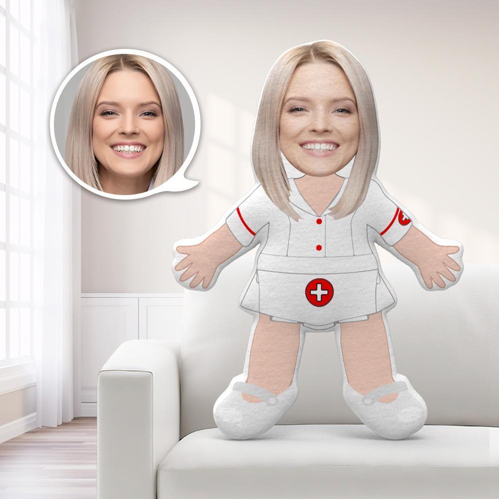 My Face Pillow MiniMe Pillow Doll Nurse Body Pillow Personalized Photo Pillow Funny Gifts for Her