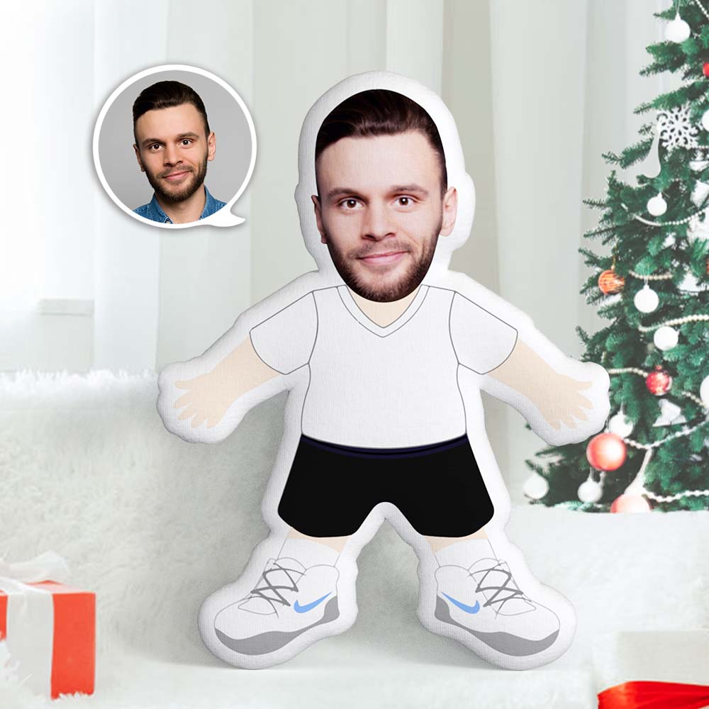 Custom Face Pillow White Shirt Body Pillow Personalized Photo Pillow MiniMe Pillow Funny Gifts