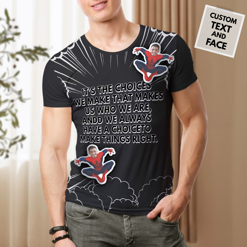 Custom Text T-shirt Personalized Face Minime Pillow Plush Doll Removable