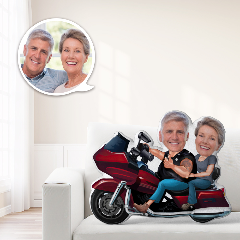 Personalised MiniMe Pillow Locomotive Couple Gifts Custom Couple Pillow Unique Photo Pillow Love Gifts for Couple