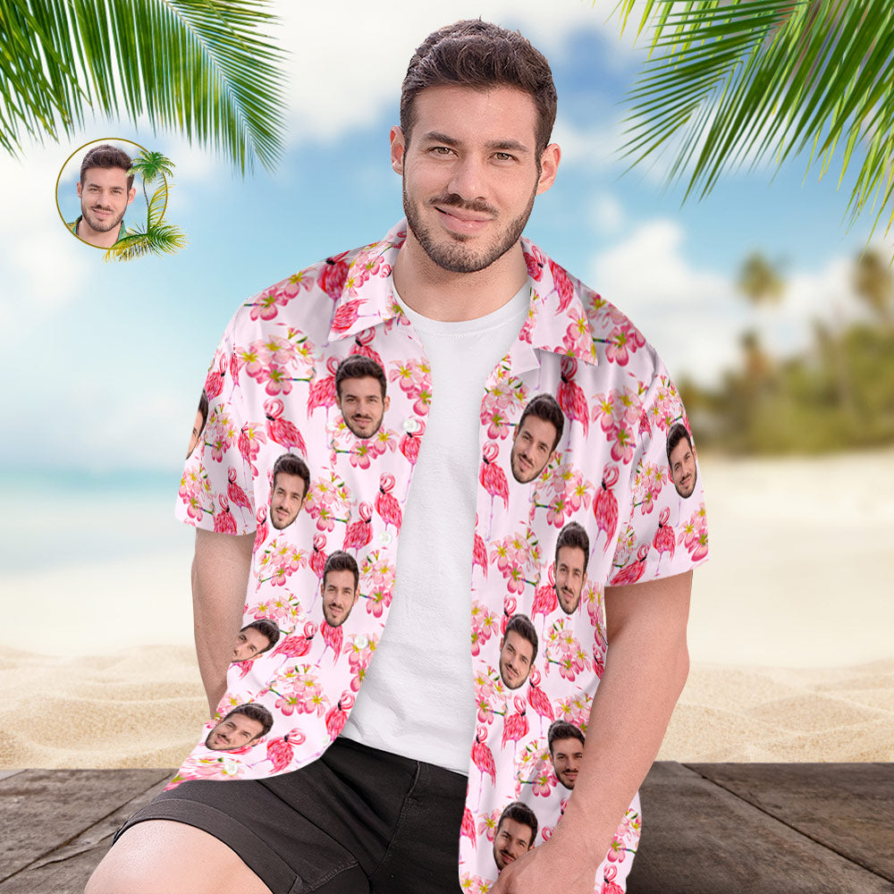 Fishing Custom Face Hawaiian Shirt For Men