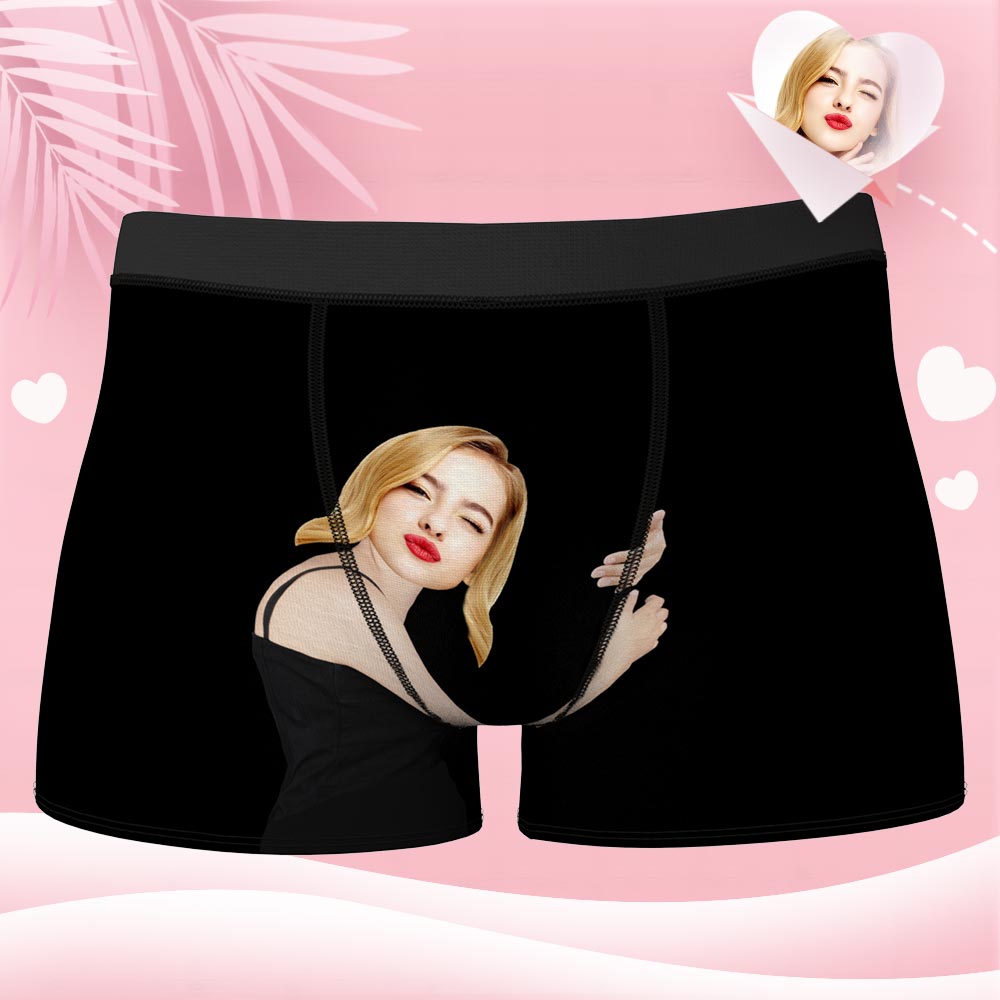3D Preview MEN'S CUSTOM FACE ON BODY  POPULAR BOXER SHORTS Valentine's Day GIFT FOR HIM