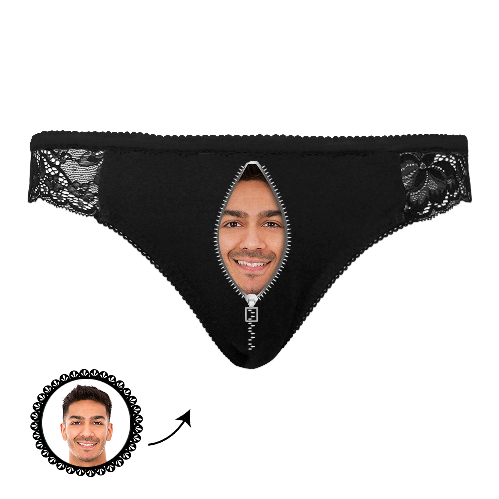 Custom Photo Underwear Panties with Face for Sexy Girlfriend