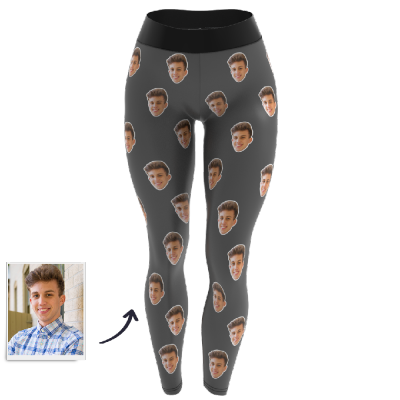 Custom Face Leggings - Colorful