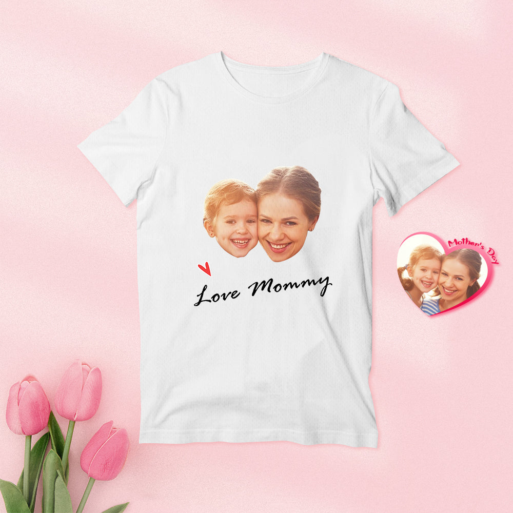 Custom Face T-shirt with Name Personalized Photo Shirt