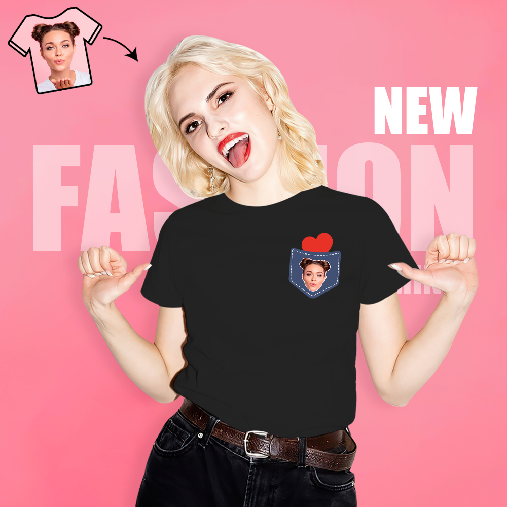 Personalized Face T-Shirt Personalized Shirt Black Best Gift