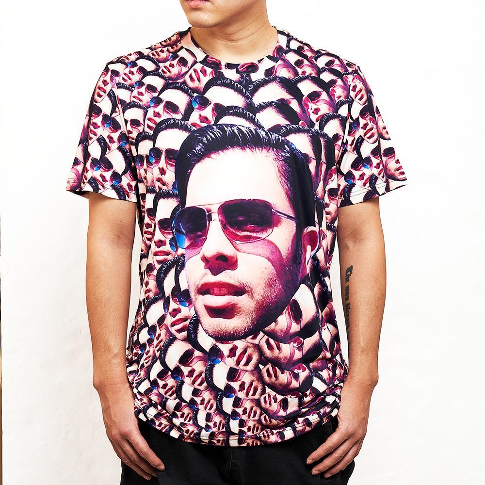 Custom All Over Print Faces Mash T-shirt-New In