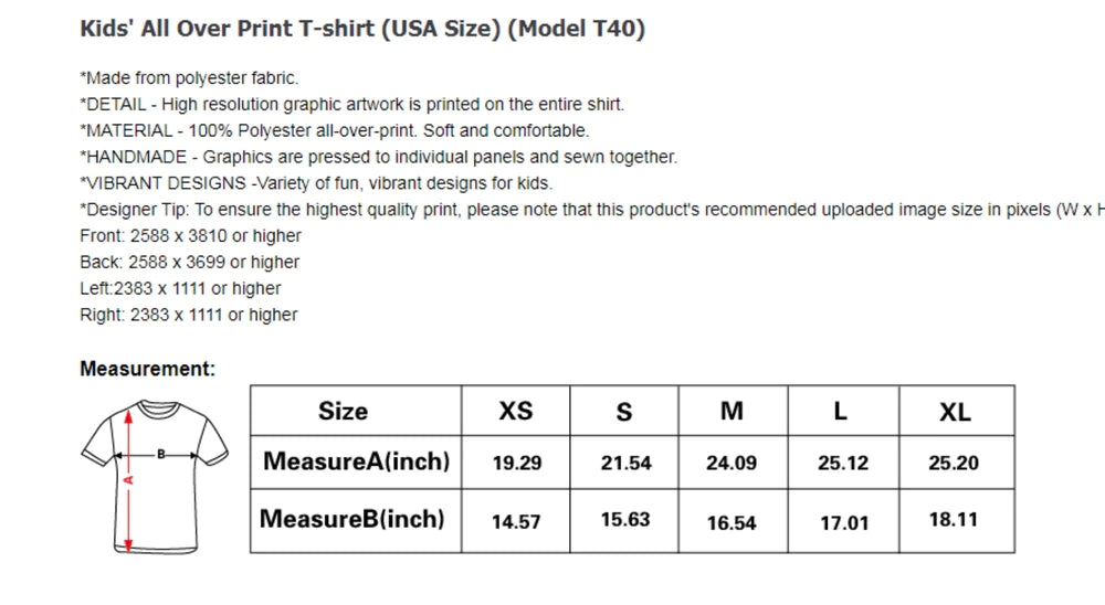 Custom T-shirt My Face All Over Print Tee Mash Face Kid's T-shirt
