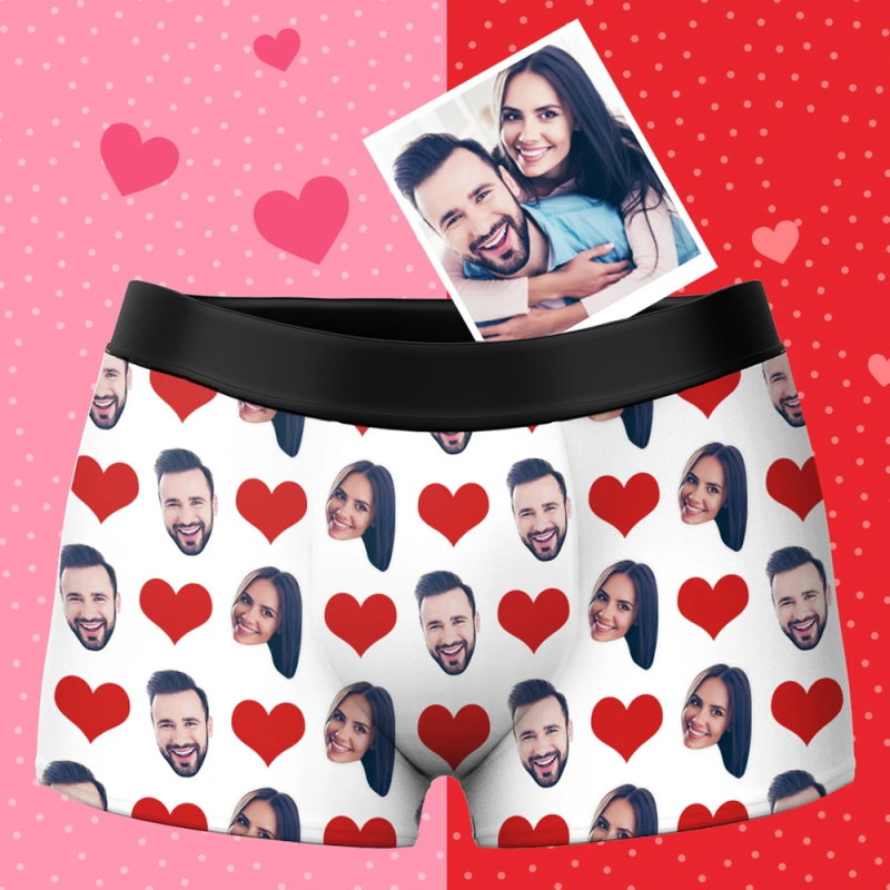 Custom Boxers Underwear With Face My Photo Boxers Birthday Giift