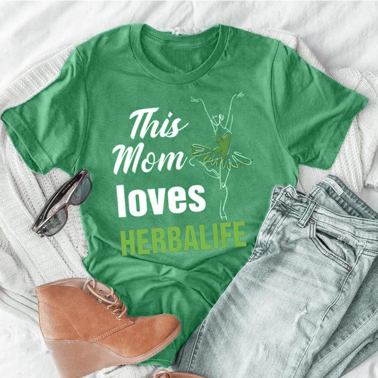 Women's Cotton Basic T-shirt Mom Loves Herbalife