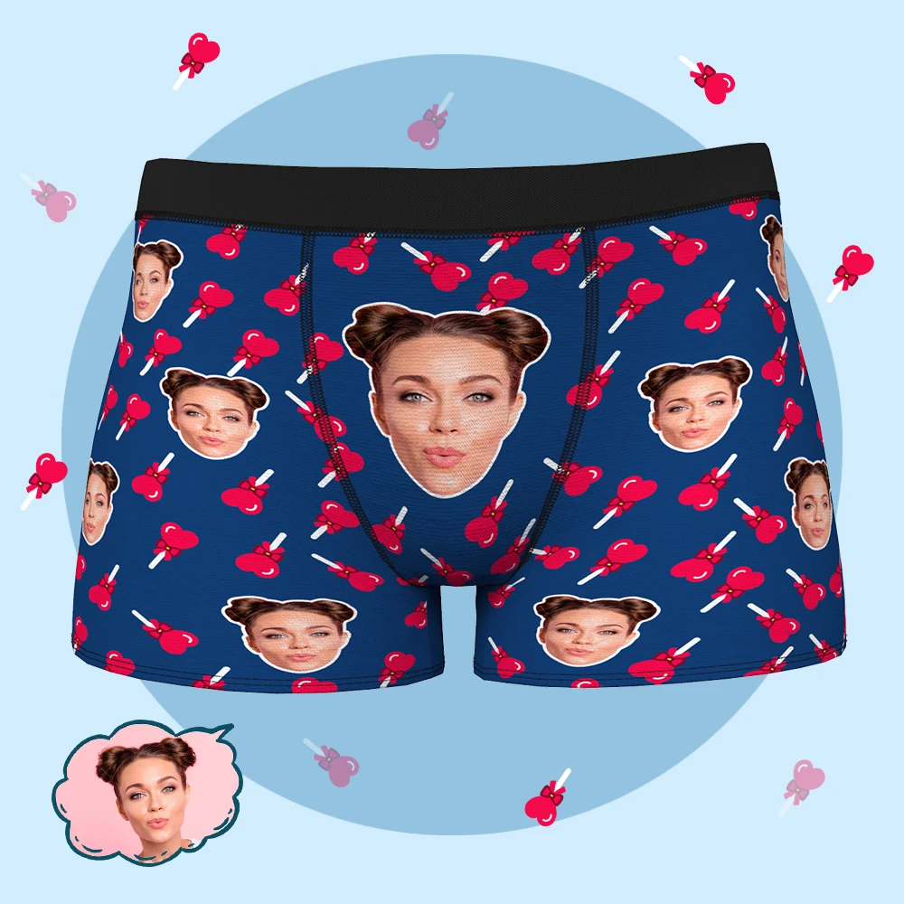 Custom Face Boxers Personalised Briefs Gift for Husband
