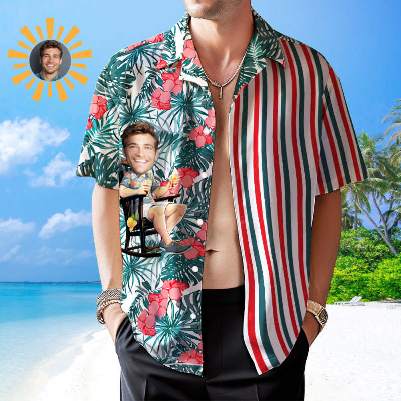 Hawaiian Shirt With Funny Face, Aloha Hawaii Shirt, Shirt For