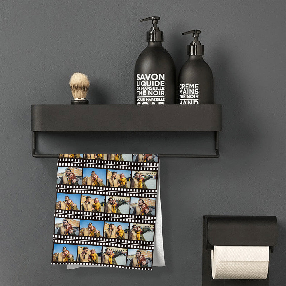 Personalized Photo Towel Custom Film Towel Gift for Lover - MyFaceTshirt