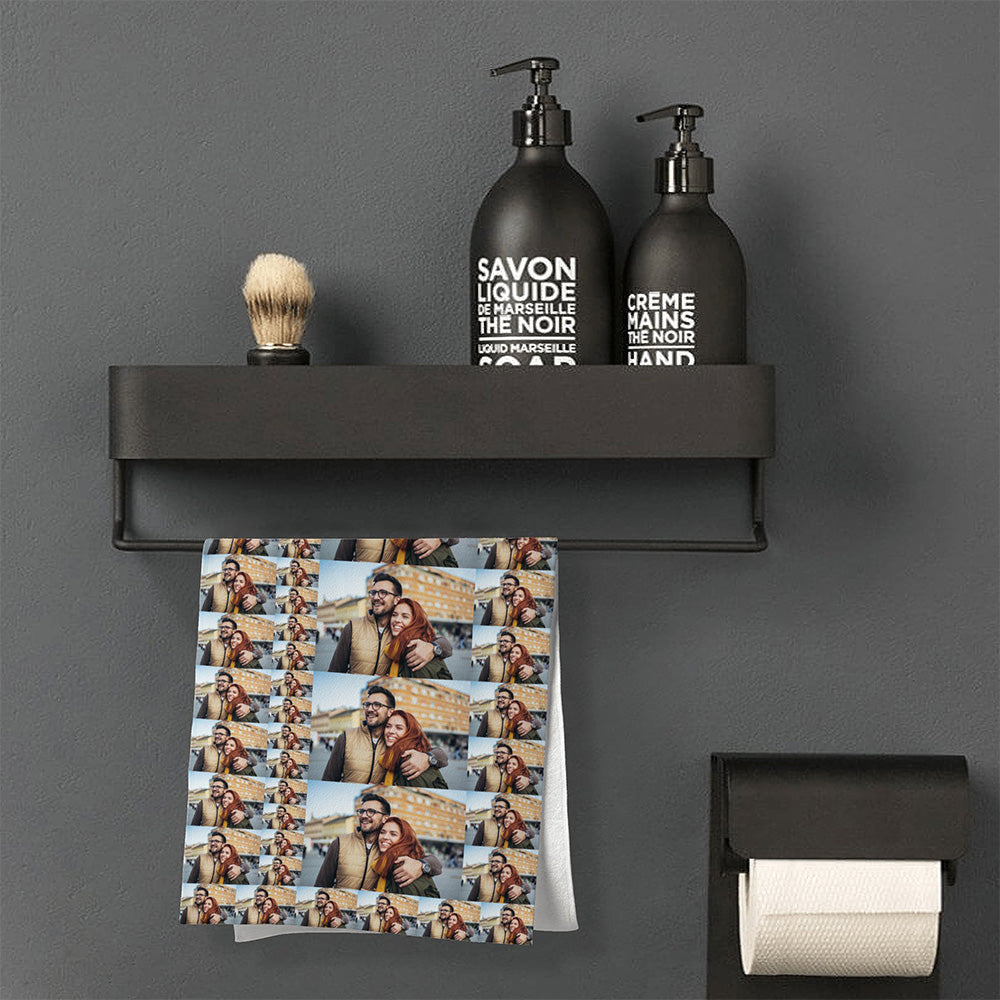 Personalized Photo Towel Custom Towel Gift for Lover - MyFaceTshirt