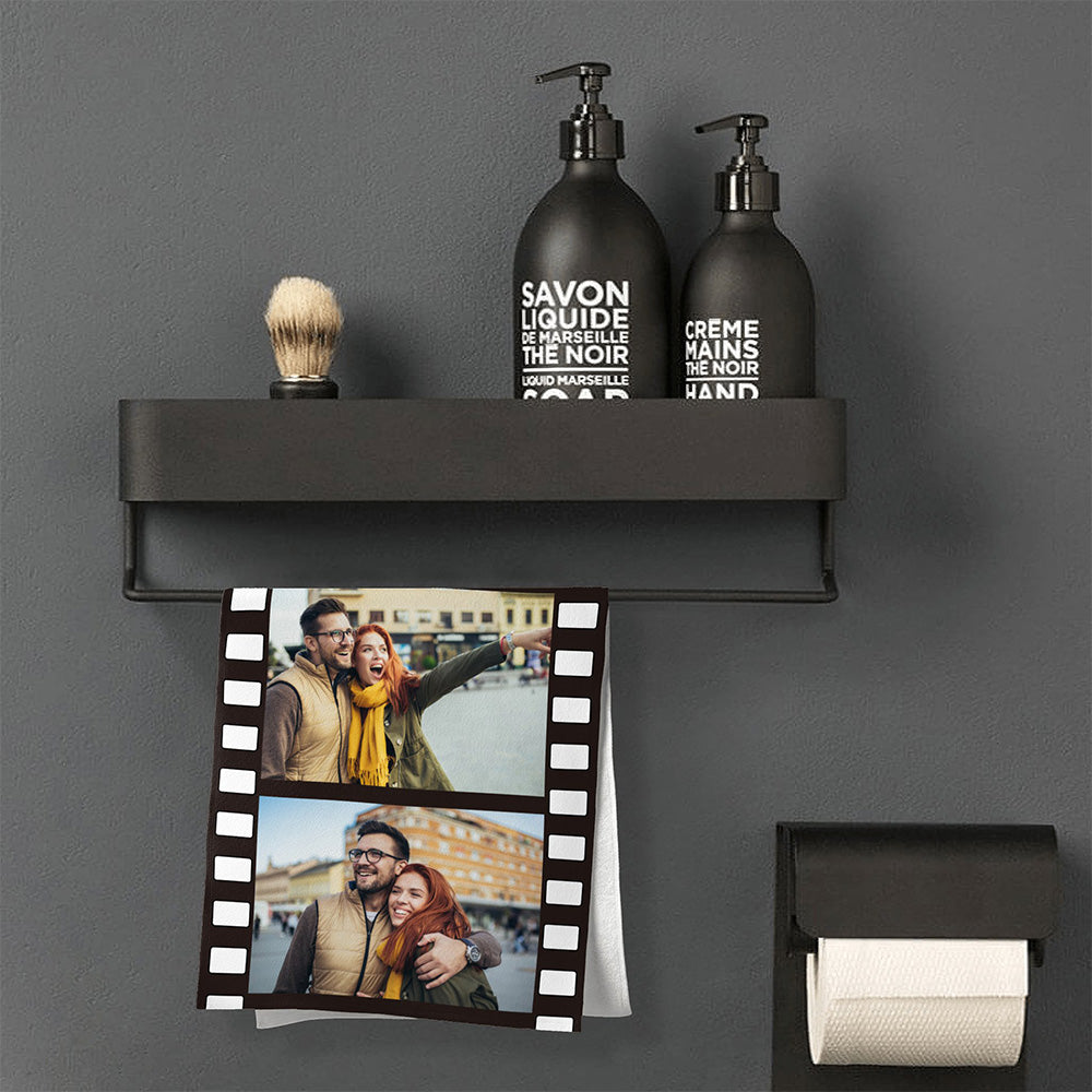 Personalized Photo Towel Custom Film Towel Gifts for Lover - MyFaceTshirt