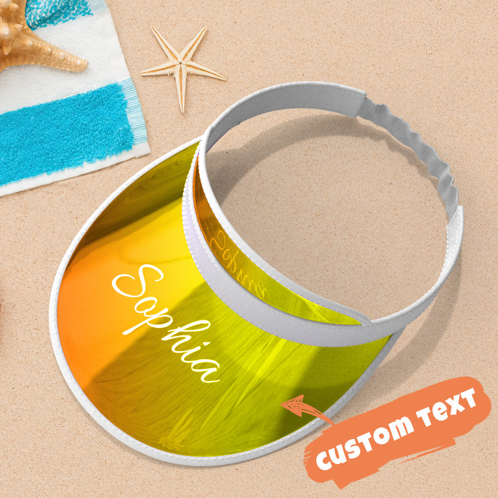 Custom Engraved Sun Hat Colorful Summer Gifts
