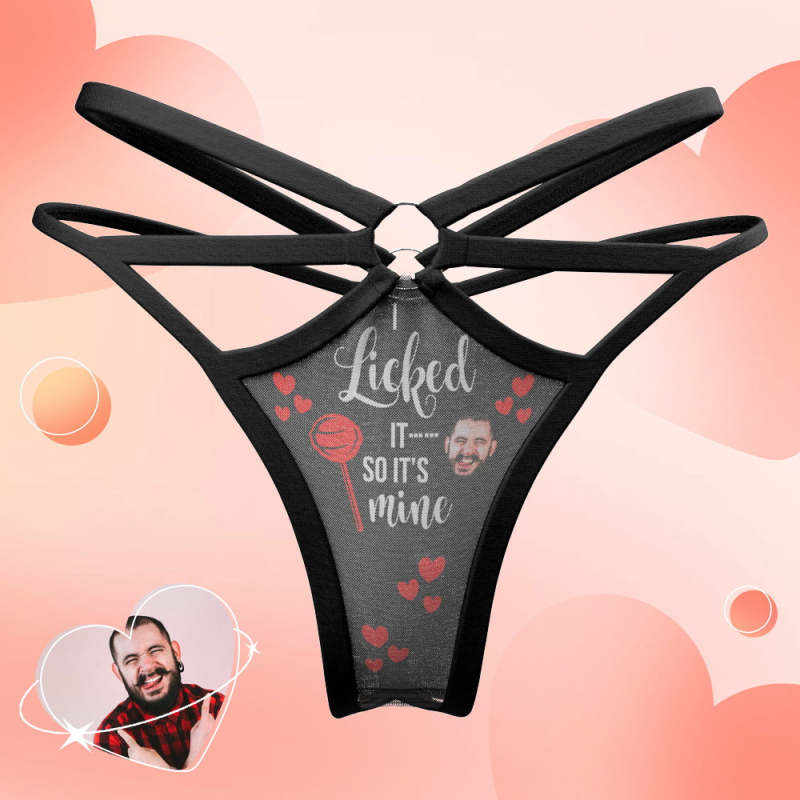 Custom Face Women's Panties Personalized Licked It's Mine Thong Underwear  With Photo Customized Printed Sexy Funny Gifts for Her -  Canada