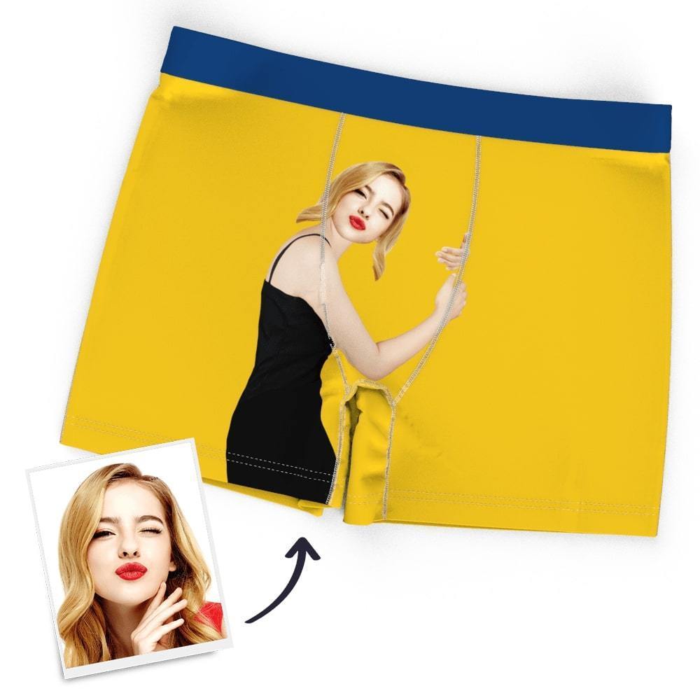 Custom Face Boxers Men's Funny Personalized Shorts