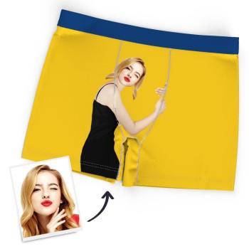 Custom Face Boxers Men's Funny Personalized Shorts