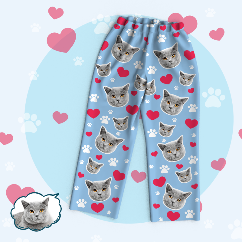 Pants with 2025 cats on them