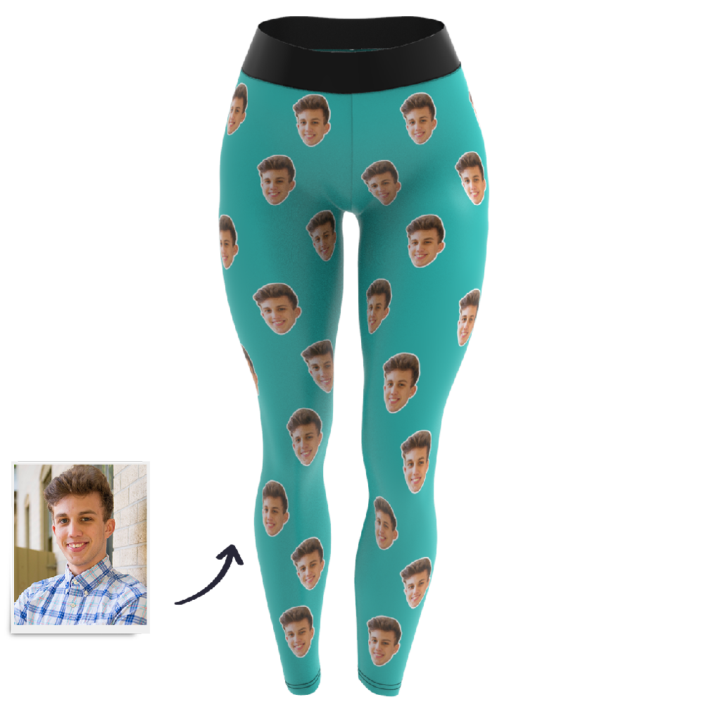 Custom Face Leggings - Colorful