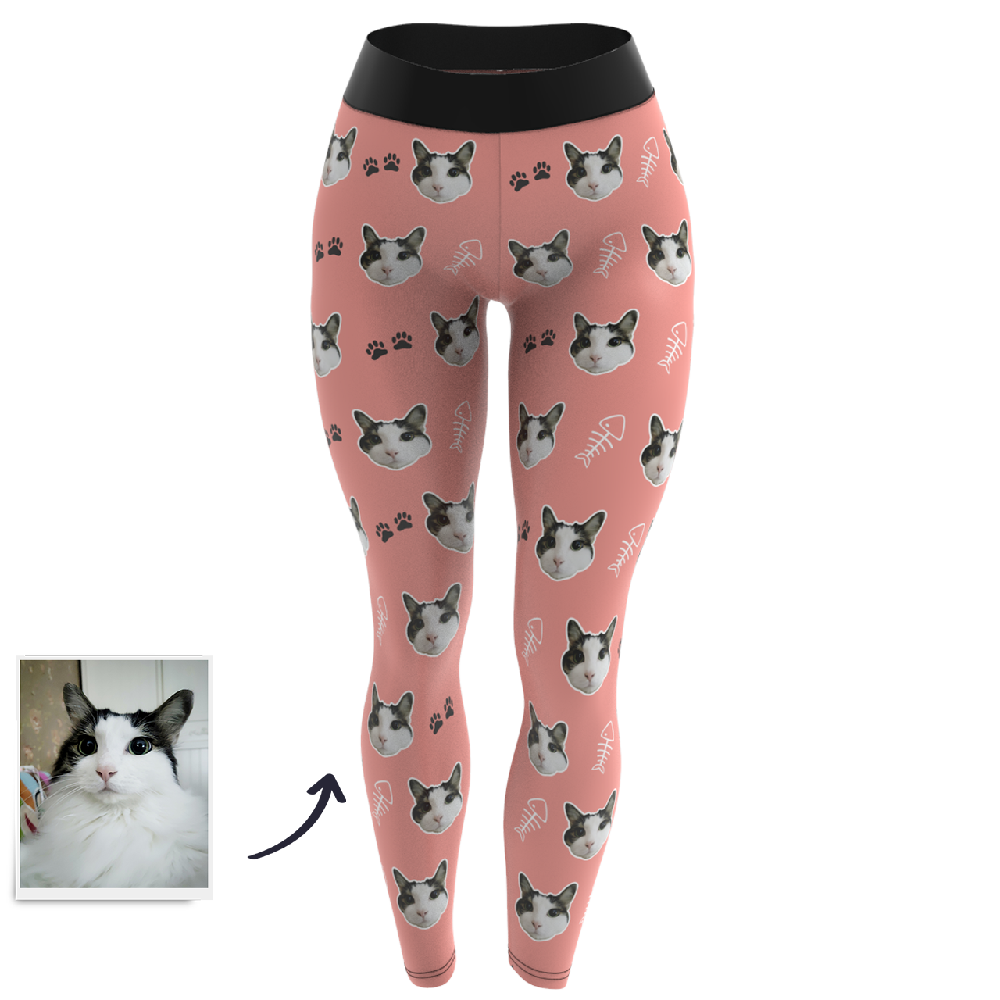 Amazon.com: Personalized Custom Dog Cat Face Leggings for Women, Black :  Clothing, Shoes & Jewelry